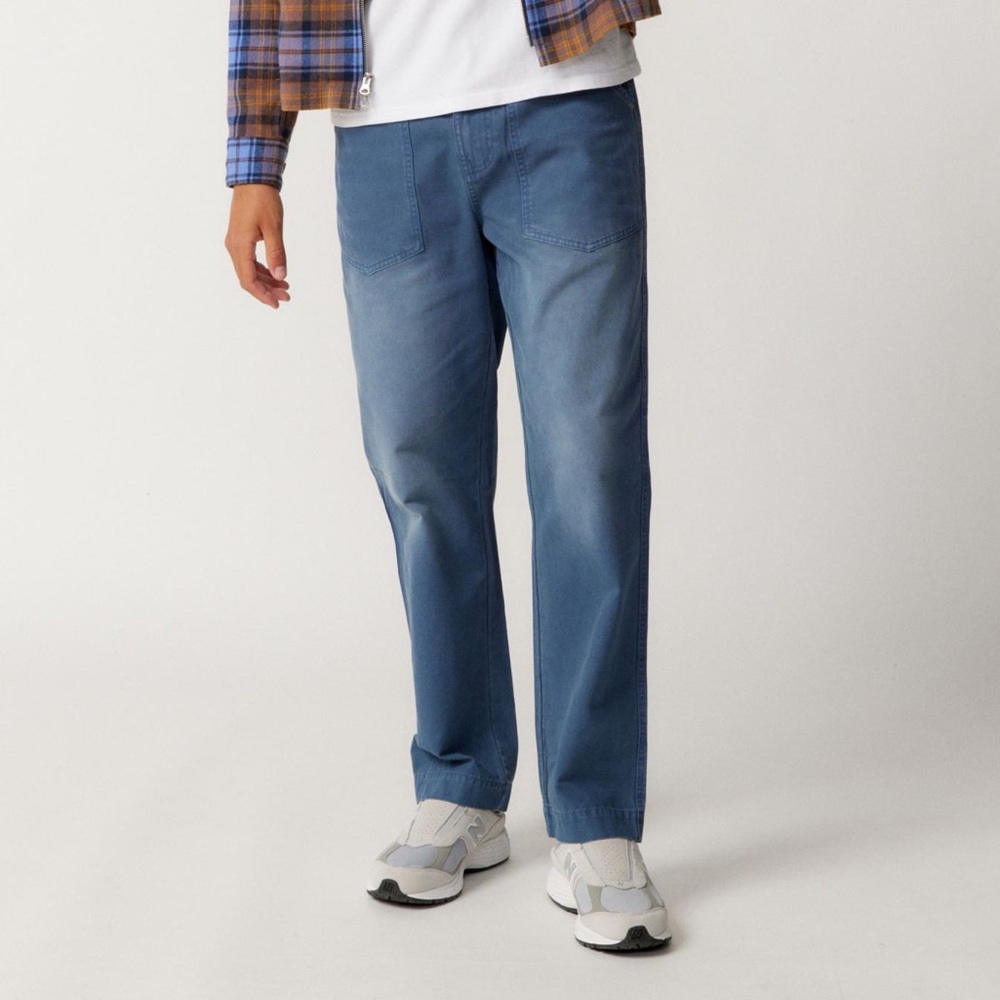 Urban Outfitters BDG straight canvas work pant in blue